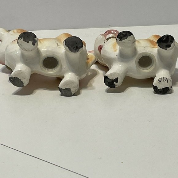 Vintage 1950's Ceramic Salt & Pepper Shakers Cow anthropomorphic japan - Picture 8 of 10